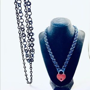 Leather Pride Cosplay Choker & Belt Chain